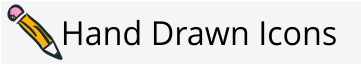 Hand Drawn Icons Website Design