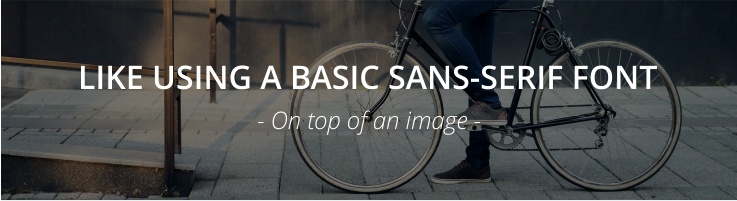 Using Basic Sans-Serif Font