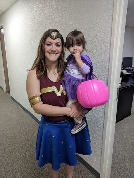 Wonder Woman Halloween Costume and Toddler Batgirl Costume