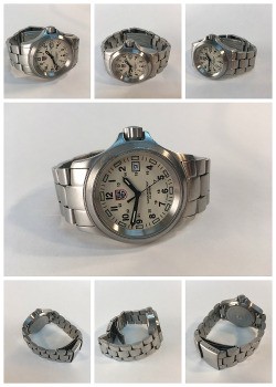 e-commerce photography of watch at different angles