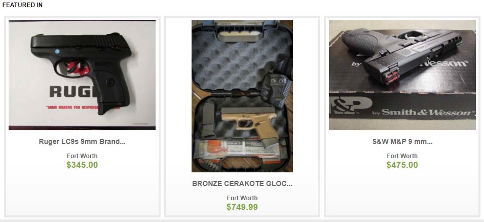 TexasGunTrader Smith Wesson Fort Worth search