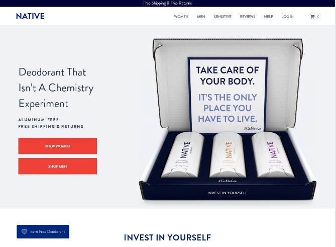 WooCommerce Native Deodorant Website